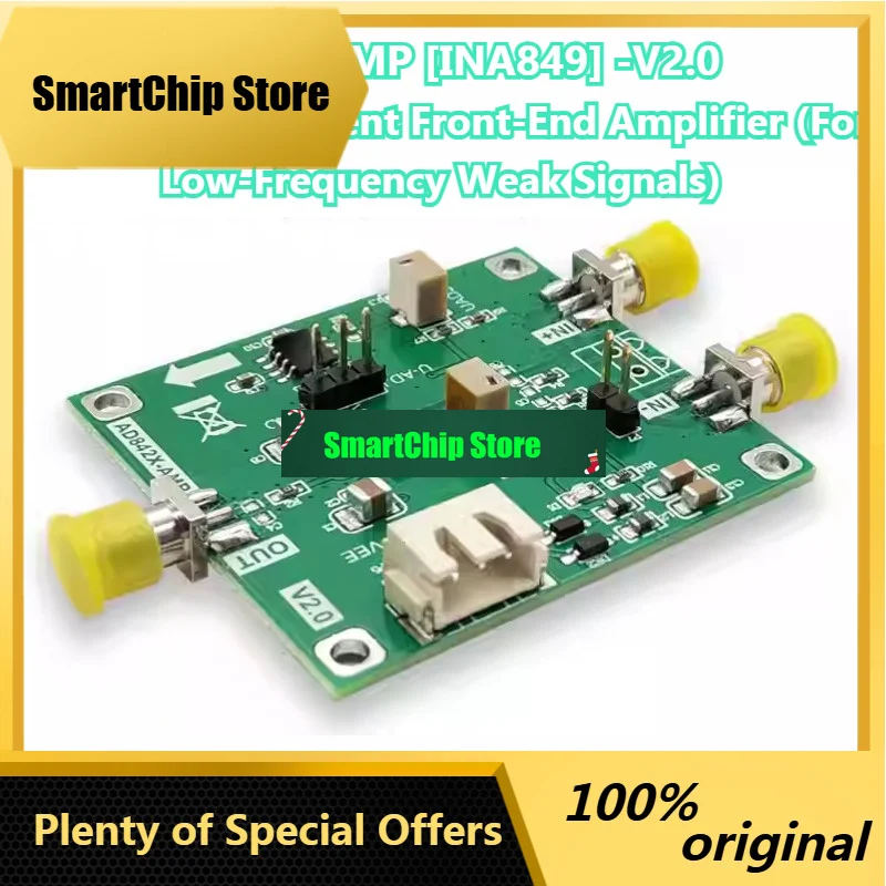 SmCpIna849 Amplifier Module, Instrumentation Amplifier, Precision Microvolt/mv, High Gain 8mhz Full Bandwidth Kdt849amp-012
