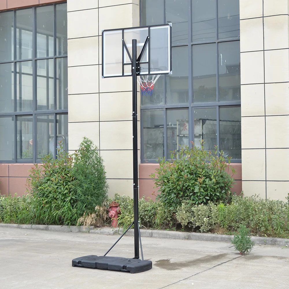 แป้นบาสเก็ตบอลแบบพกพาสำหรับผู้ใหญ่ ลดราคาพิเศษ ขนาด 1.35-3.05 เมตร พร้อมแป้นและตาข่าย สำหรับสนามกลางแจ้ง