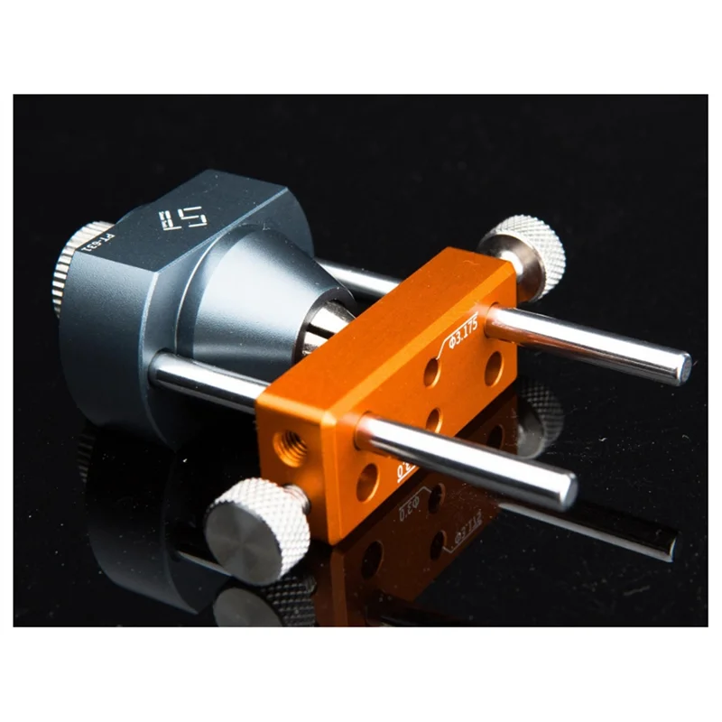 Localizador de agujeros A74E, barra de pegamento redonda, abridor central, tornillo de banco de posicionamiento, herramientas de fabricación de modelos DIY, punzón central