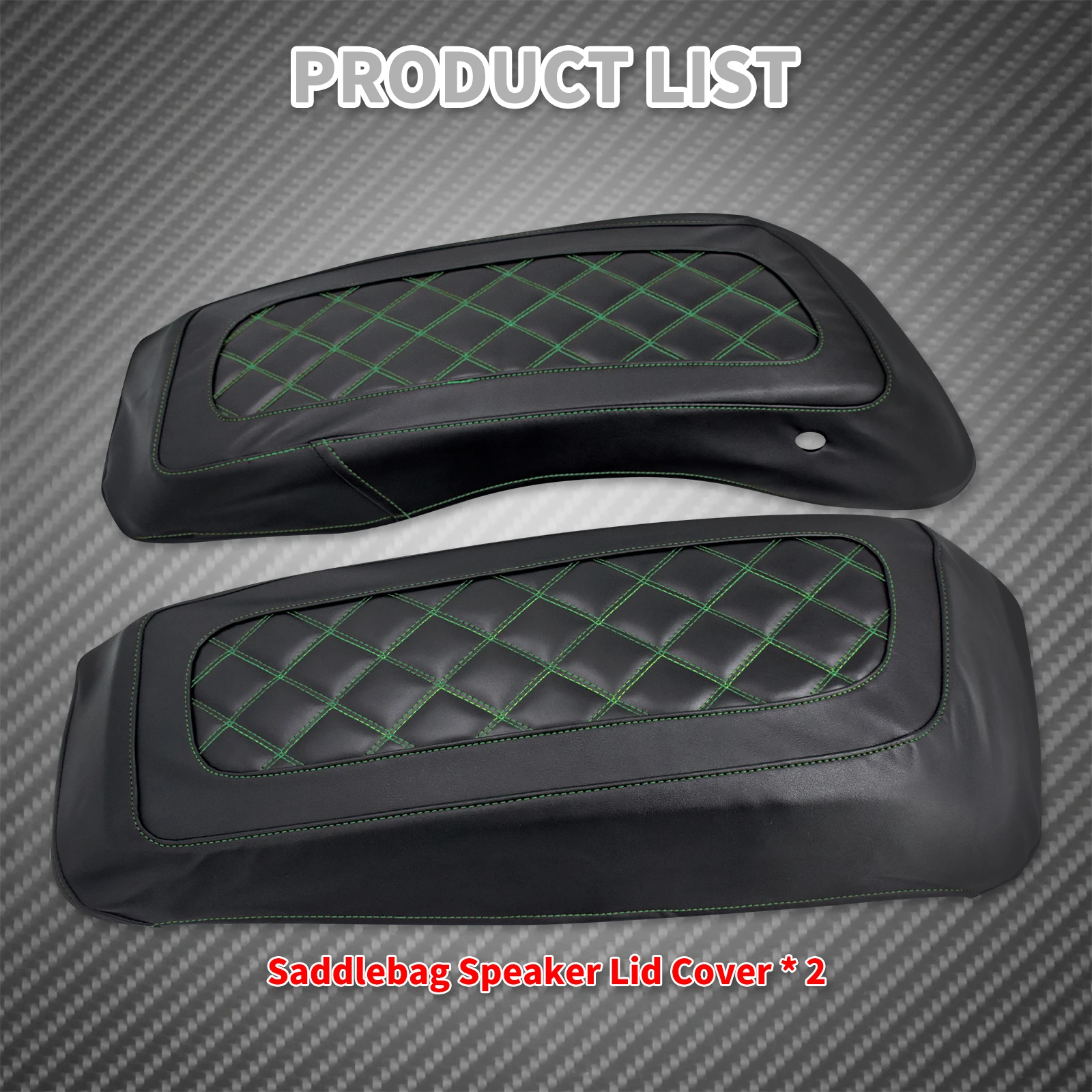 Motorcycle Hard Saddlebag Lid Cover Hard Side Bag Waterproof for Harley Road King Street Glide CVO Electra Glide FLHR 14-2024