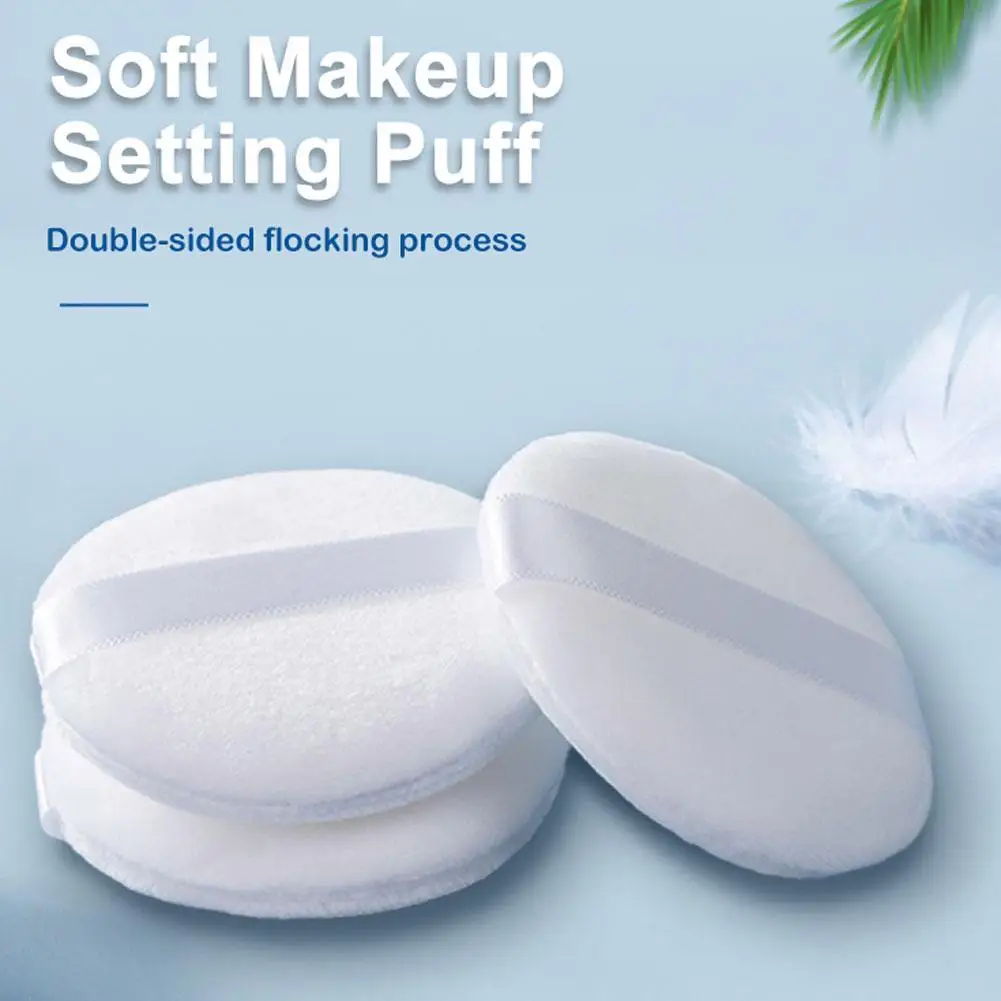 Loose Powder Puff Plush Cotton Pure Comfortable Flocking Makeup Body Talcum Powder Puffs Foundation Beauty Tool