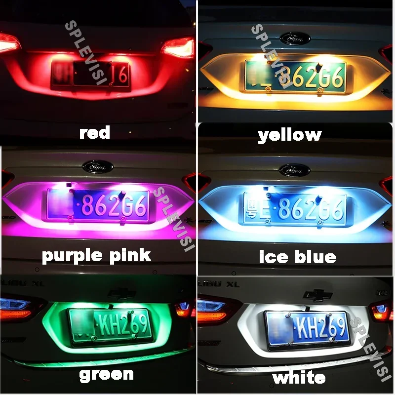 2x High Brightness LED License Number Plate Light Bulbs For Suzuki SX4 Alto Jimny Grand Vitara Swift Ignis 1 2 3 Canbus Bulb