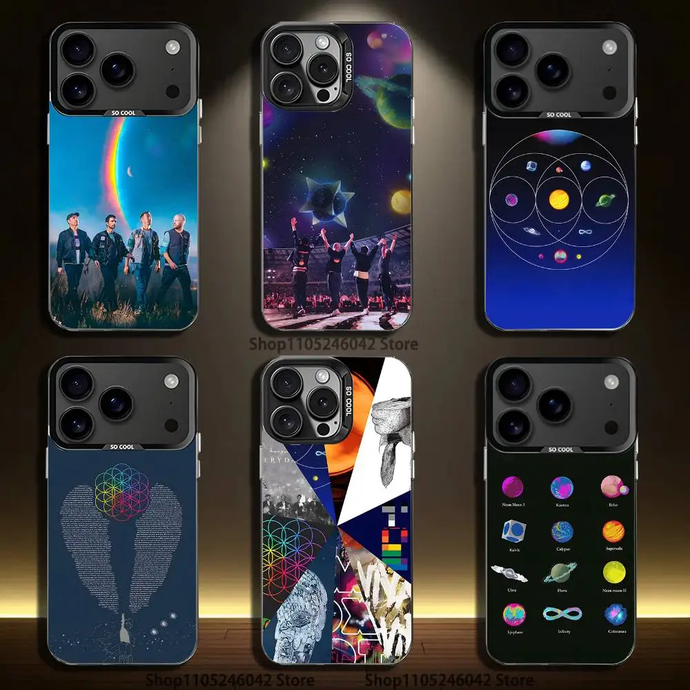 

C-ColdplayS Moon Music Black Matte Shockproof CoverPhone Case For iPhone 17,16,15,14,13,12,11,Pro,XS,Max,Plus,Mini,SE4,E