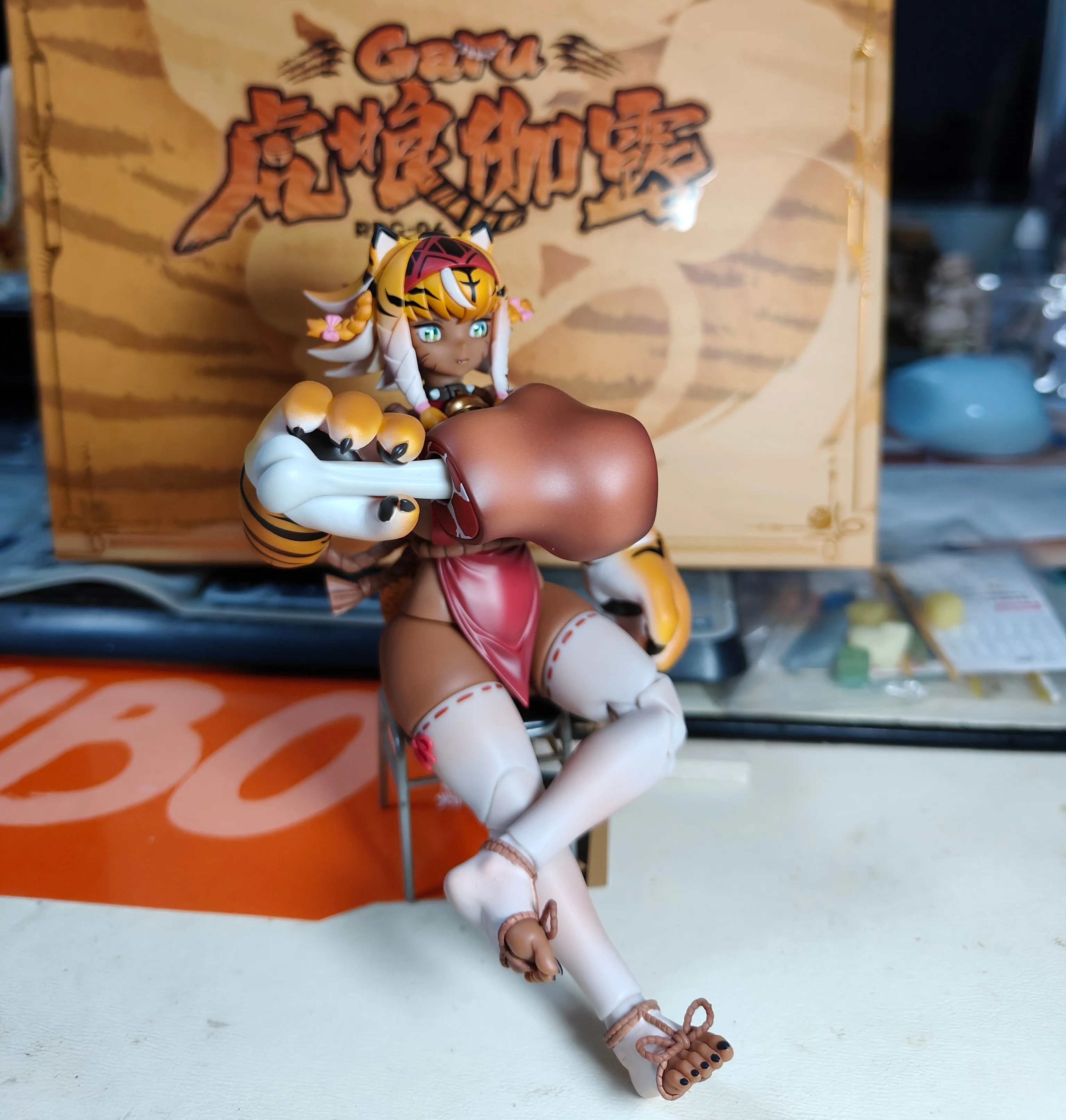 

Новая фигурка Snail Shell Action Figure Rpg-04 Garu в масштабе 1/12, готовая окрашенная модель Tiger Girl для коллекционеров.