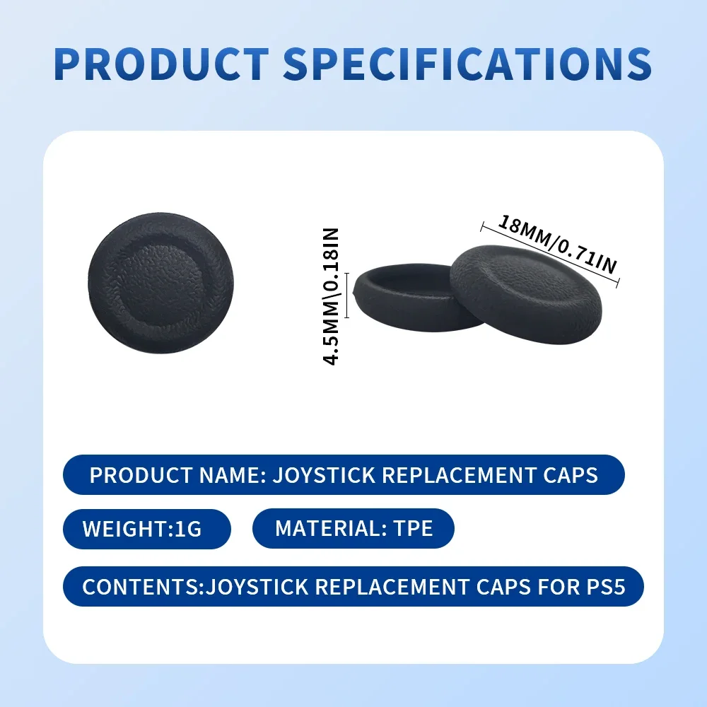 2/6/10PCS Joystick Ersatz Kappen für PlayStation 5/PS4 Controller Thumbstick Grip Abdeckung Reparatur teile für PS5/Xbox Zubehör – Detail 7