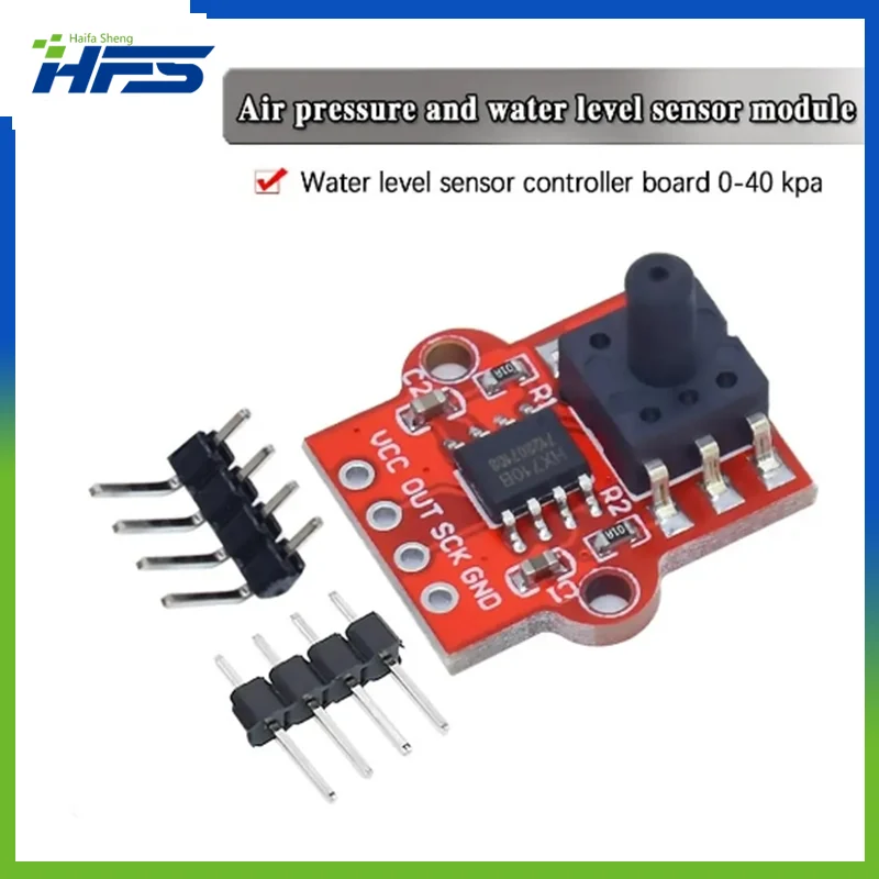 

3.3V-5V Digital Barometric Pressure Sensor Module Liquid Water Level Controller Board 0-40KPa for Arduino DIY