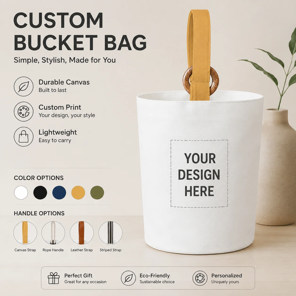 4.5L Custom Tiny Pellet Velvet Bucket Bag Wooden Ring Handle Women Crossbody Shoulder Daily Mini Storage Hand Tote