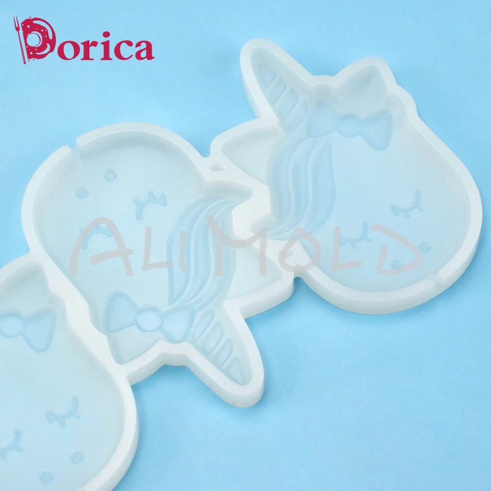 Unicorn Design Epoxy Mold Diy Handmade Chocolate Lollipop Silicone Mould Cake Decorating Tools Kitchen Accessories Bakeware