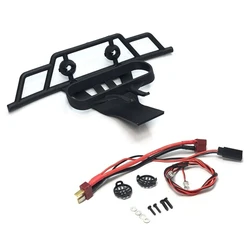 Front Bumper With LED Light For Wltoys 144001 144010 124007 124017 124019 RC Car Upgrades Decoration Parts Accessories