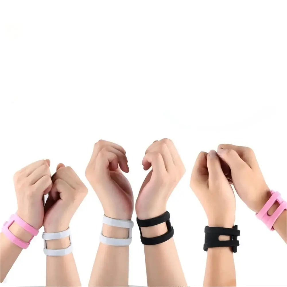جديد ألياف البوليستر مطاطا ضغط المعصم حزام مريح بلون اللياقة البدنية الأساور المعصم دعم الفرقة الوقاية من التواء