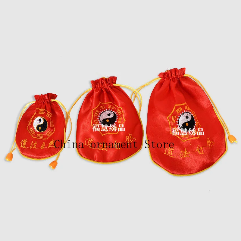 Wholesale lucky bags, Taoist naturalism, Taoist supplies, embroidered Taoist figures, Tai Chi diagrams, small pouches, and Eight