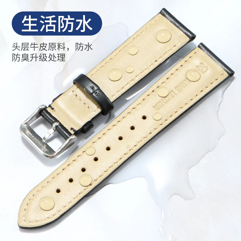 Leather watch band For FOSSIL FS4835 FS5237 ME3052 FTW1114 Men's quartz watch with accessories Cowhide Genuine Leather 20mm 22mm