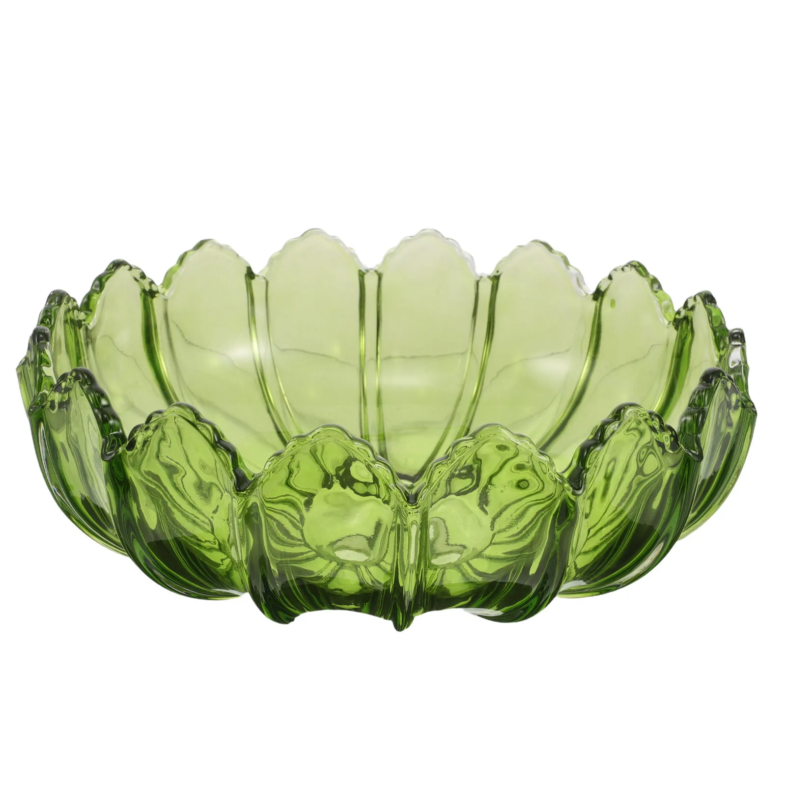 Green Glass Pendant Lamp Shade Replacement for Hanging Light Fixture Decorative Lamp Cover Art Blown Glass Shade for Dining Area