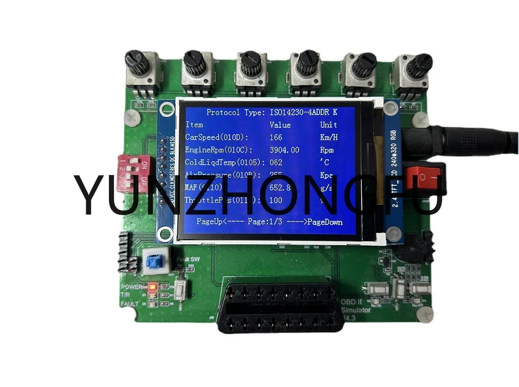 0.96 calowy ekran OLED obsługuje J1939 pojazd OBD symulator/ECU Emulator