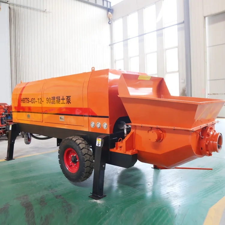 Customization Diesel Engine Concrete Pumps Hydraulic Cylinders System For Large Size Aggregate Concrete Convey Pump