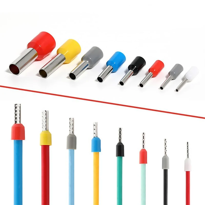 1200 قطعة محطة أنبوبي كتلة موصل سلك محطة عدة معزول الحبل دبوس نهاية محطة الكهربائية المكشكش المنهي #4