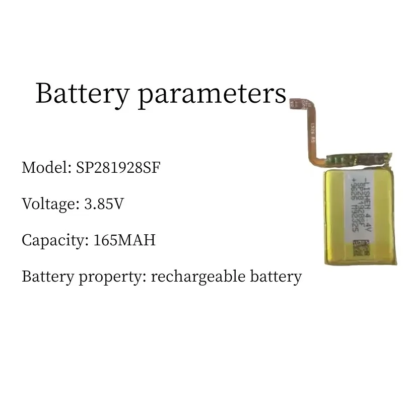 Replacement battery SP281928SF 3.85V 165MAH for smartwatch battery New 1 piece