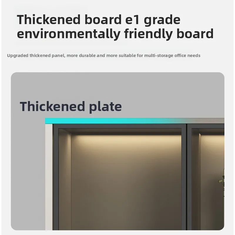 Office Furniture File Cabinet Information Cabinet Wooden Panel Low Tea Cabinet Bookcase Archive Wardrobe