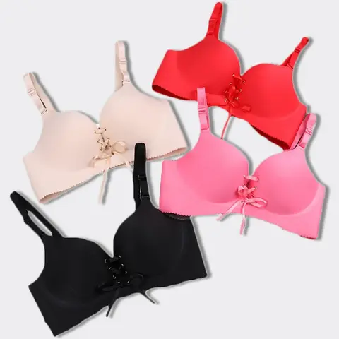 Women Seamless Wireless Push Up Bra ECMLN