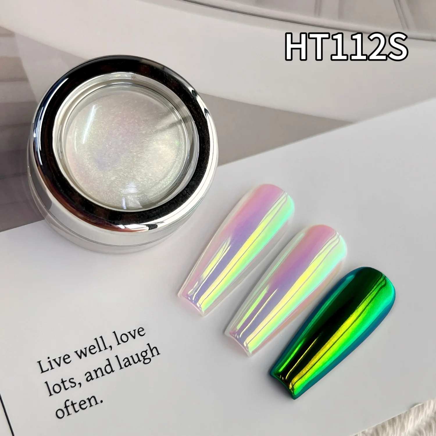 Nieuwe 16 kleuren Aurora Magic Mirror Powder Nail Glitter Chrome Pigment Dust Effect voor Nail Art Decor Manicure Design