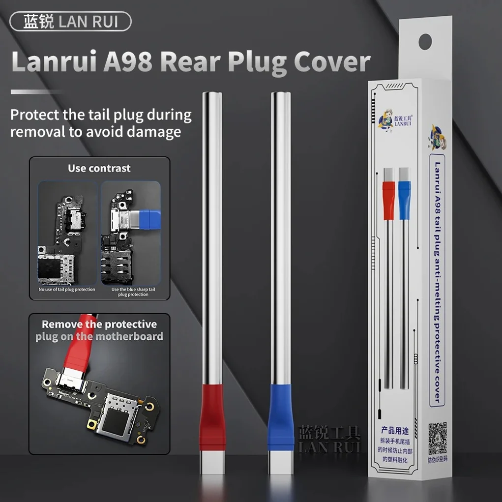 Lanrui A98 Type-C Tail Plug Anti Melting Protective Cover Prevent Damage Anti-Melting No Deformation Rear Plug Cover Reoair Tool