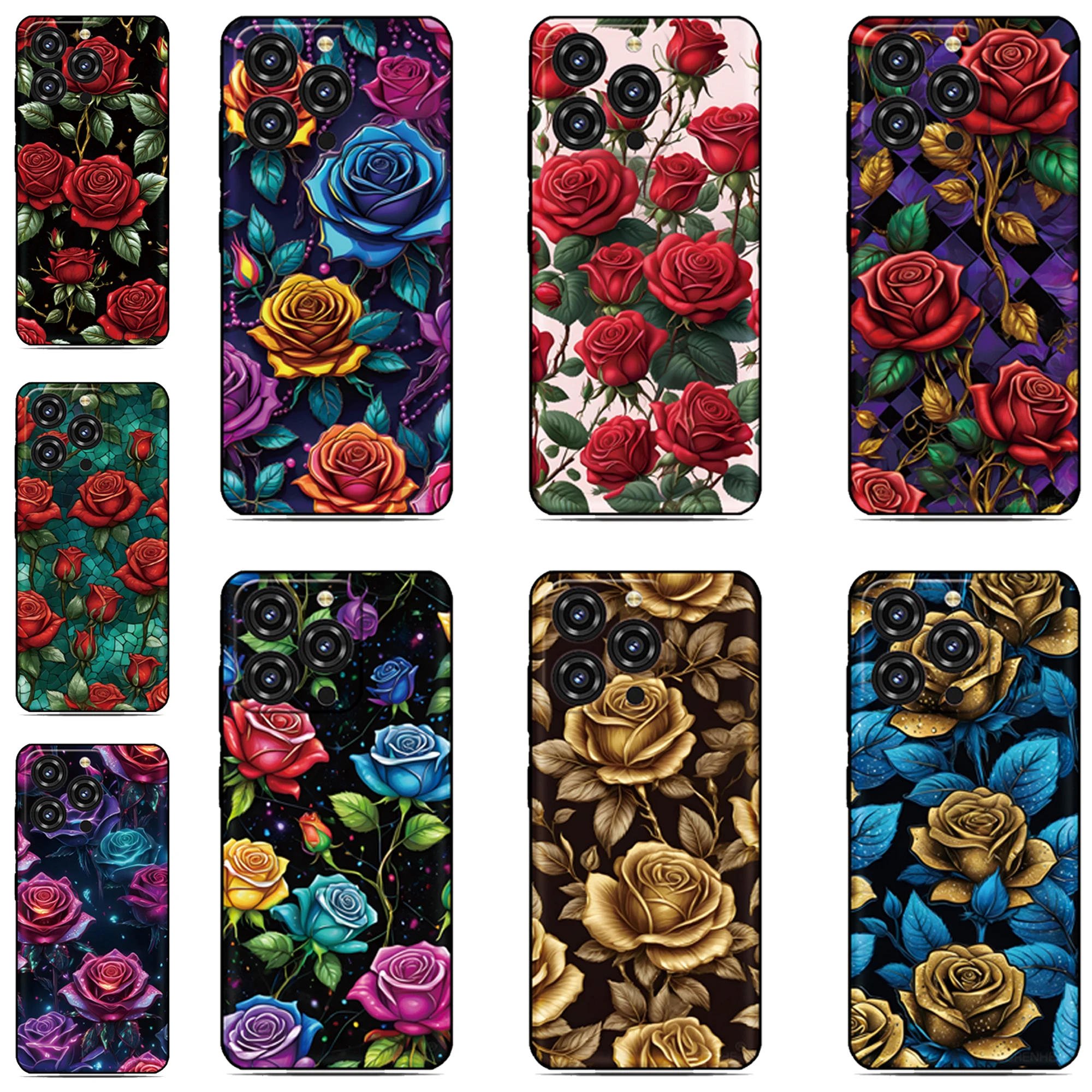 Rose Flower Back Co…