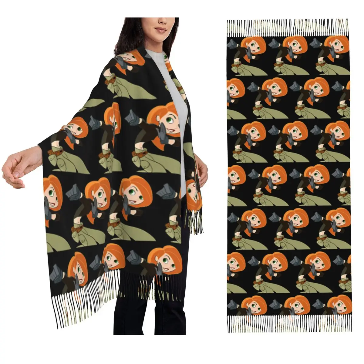 

Kim Scarf Tassel Scarves for Women Soft Warm Shawls and Wraps Large Fall Winter Shawl Wrap