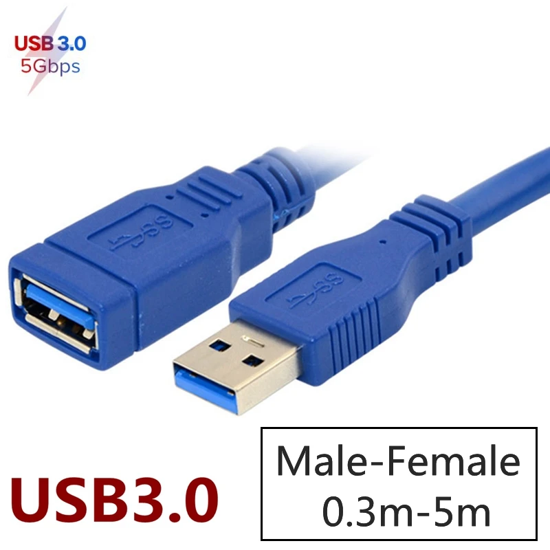 USB Extension short Cable USB3.0  2.0 to MINI 10pin Micro B Male for Smart TV SSD PS4 Xbox hard disk Extender Data  Sync Cord 1m