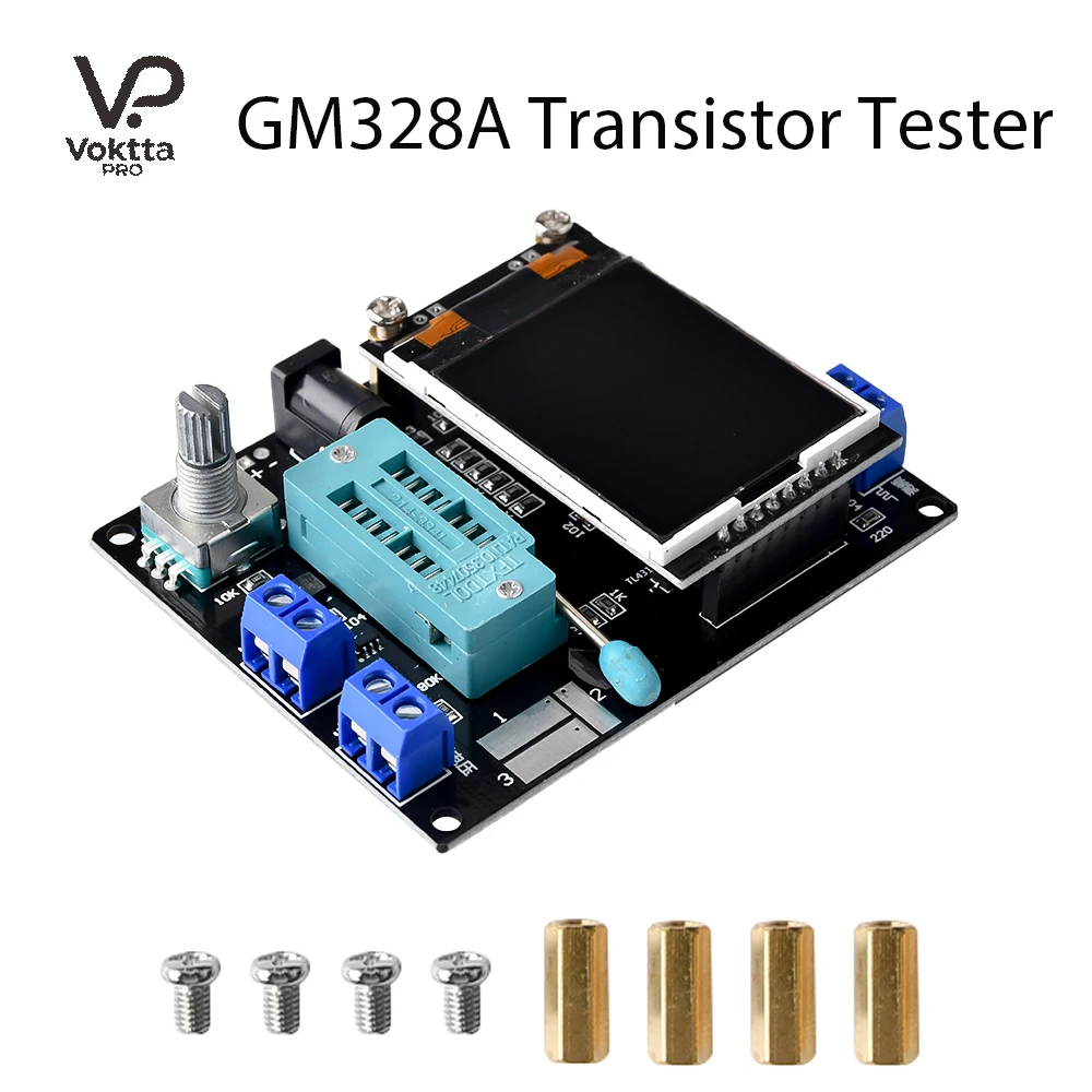 GM328A Transistor Tester LCR Diode Capacitance ESR Voltage Frequency Meter PWM Square Wave Frequency Signal Generator
