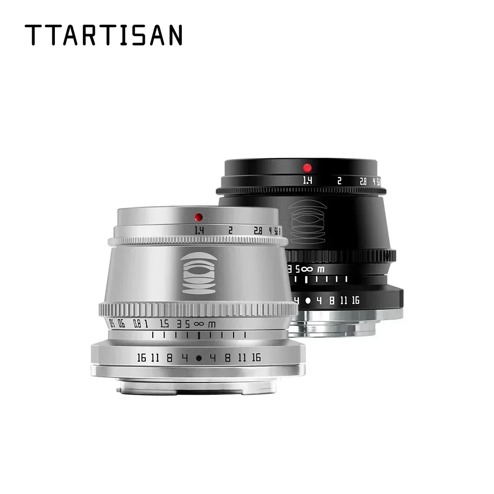 TTArtisan 35mm F1.4 APS-C Prime Lens for Sony E Mount Fujifilm XF Canon M Leica L Nikon Z Panasonic Olympus M43 Camera Lens