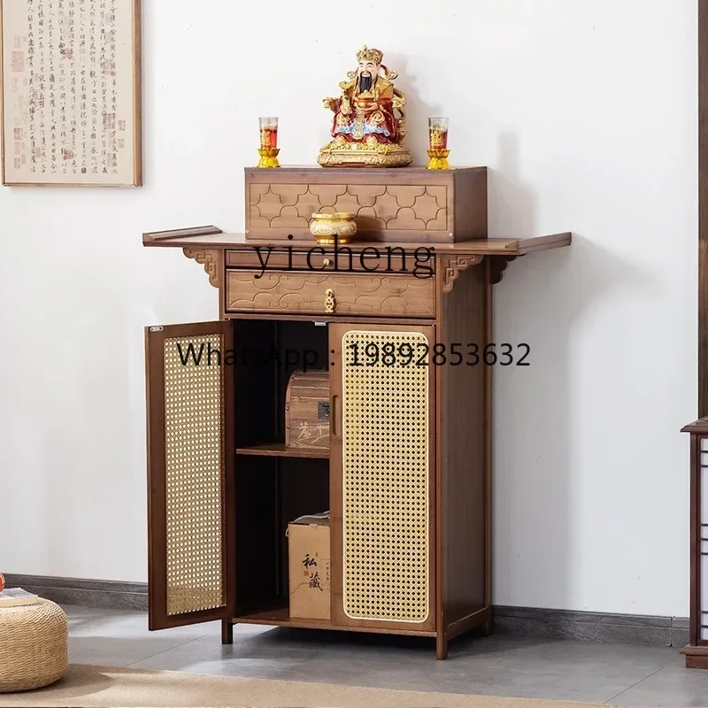 D1Buddhist altar altar incense table modern home God of Wealth cabinet central hall incense table