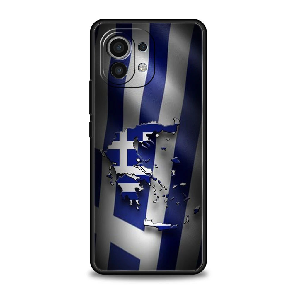 Greece Greek Flag Phone Case Cover for Xiaomi Mi 15 14 13 12 11 Ultra 14T 13T 12T 11T 10T Pro Lite 5G Soft TPU Fundas Shell Bags