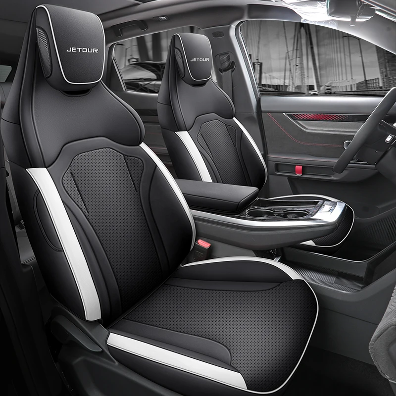 For Chery Jetour Dashing 2023 2024 Leather Car Seat Cover Track Full Style Salon Airbag Compatible Accessories