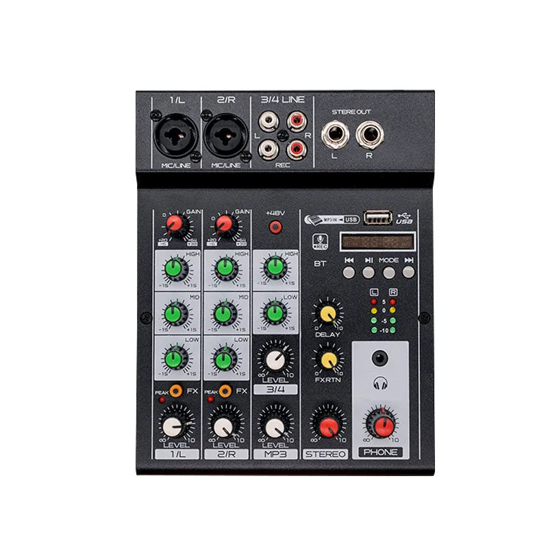 4Road Mixer Comes with Bluetooth connectivity for connecting to phoneDisplay NetworkKSong4Road Professional Sound Mixing Console
