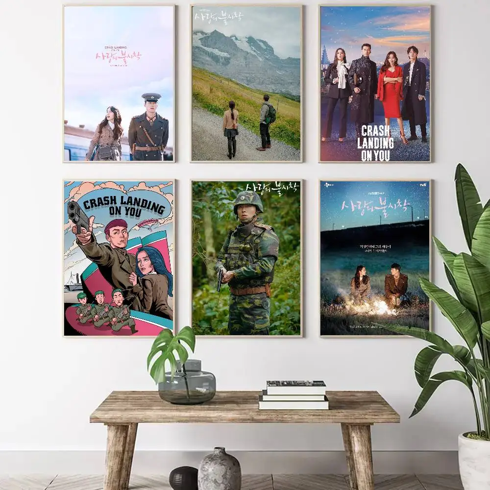 Korean Crash Landing On You Art Sticky Wall Waterproof Home Living Room Bedroom Bar Aesthetic Decoration