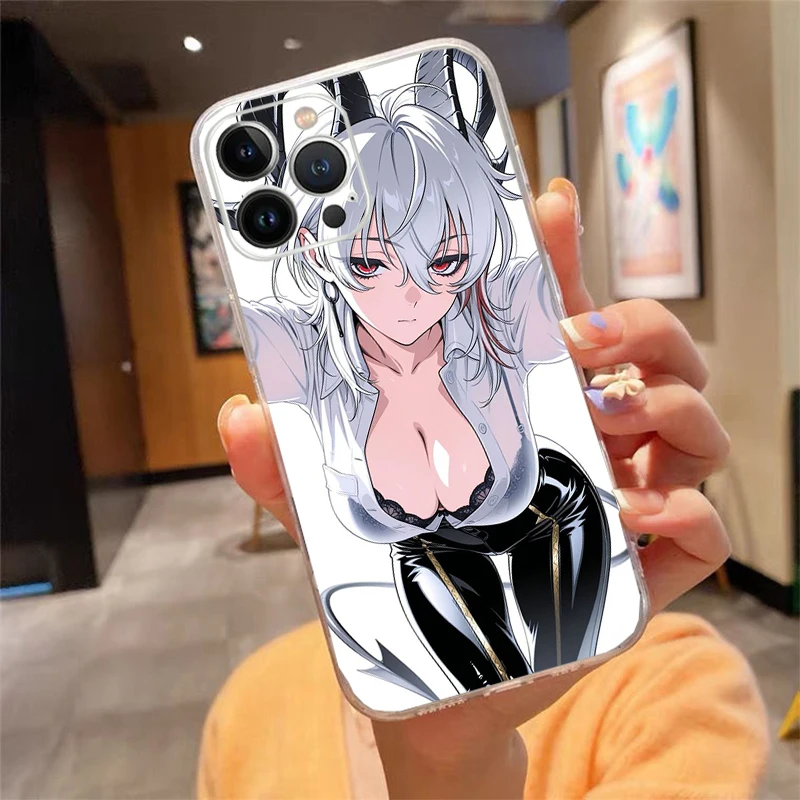 

Phone Case Carcasa Funda For iPhone 17 Pro Max Air 16 15 14 13 Pro Max 15 16 Pro 15Plus Anime kawaii girl Case