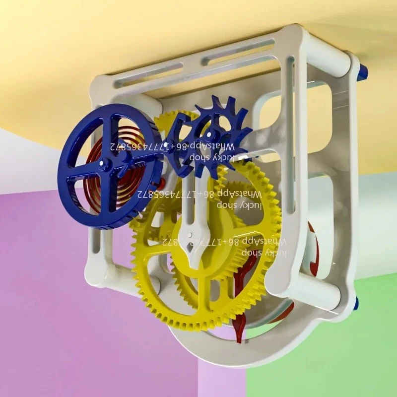 1105241158 Store  Print Model Structure Clock Imitation Movement Tabletop Ornament