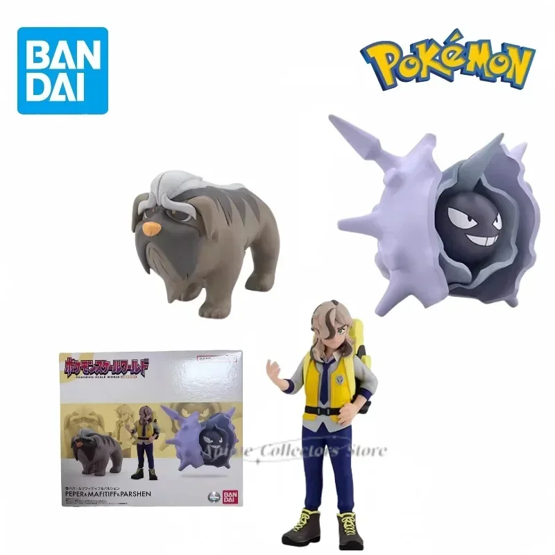 Bandai Original Scale World POKEMON Paldea Region Arven Cloyster Mabosstiff Anime Figures Toys Collectible Model Ornaments Gift