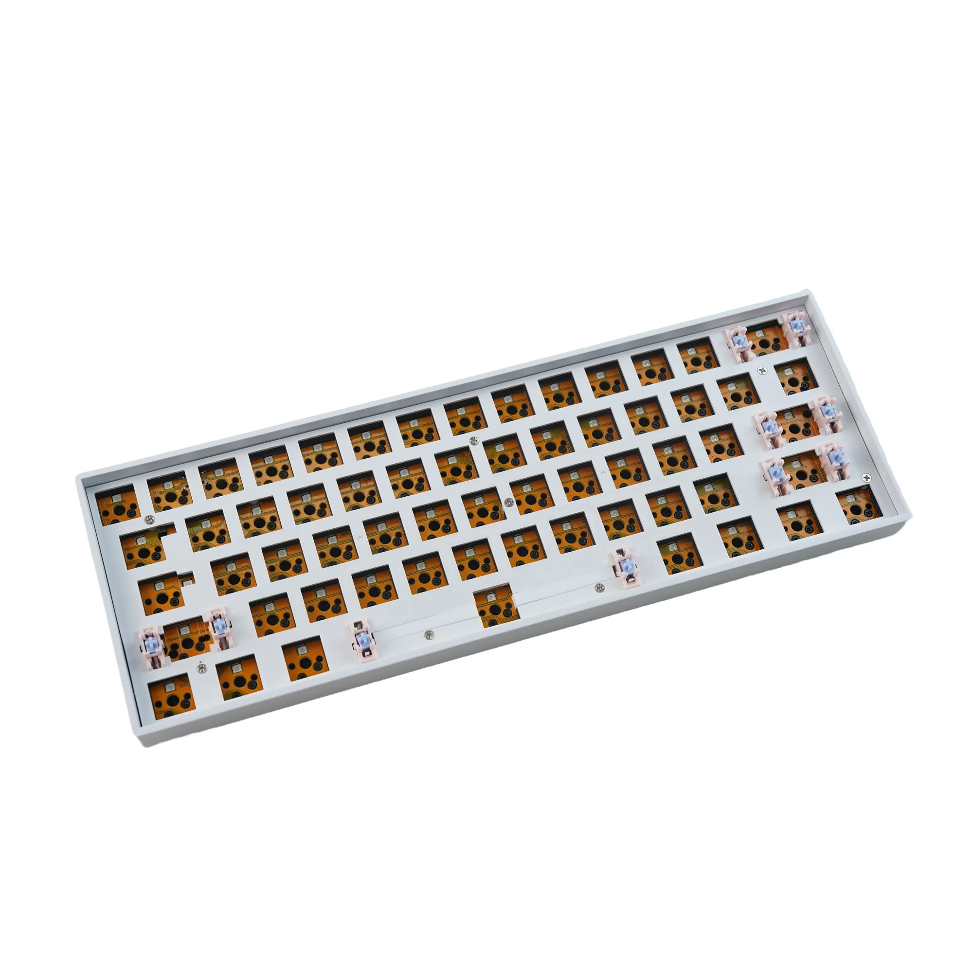 Imagem -02 - Kit de Teclado Mecânico Personalizado Hw61 Ultra60 Jogos sem Fio Rgb Bluetooth Jogos Faça Você Mesmo 61 Chaves Iso 60