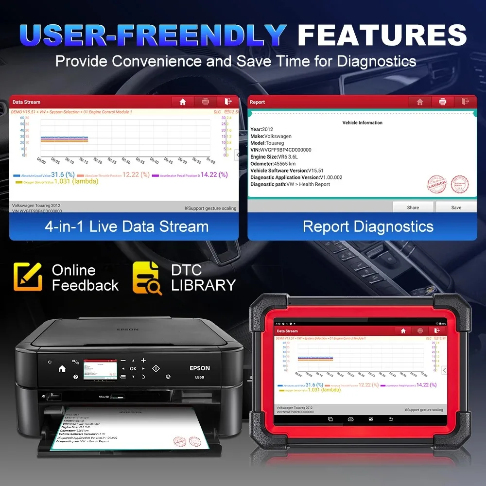 LAUNCH X431 CRP919E BT OBD2 Scanner CAN FD DOIP 32 Reset-Funktionen Vollsystem-ECU-Codierung Bidirektionale Diagnose-Scan-Tools für Autos – Detail 23