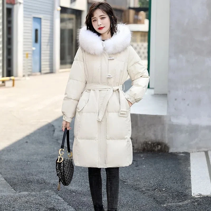 Women Jackets Winter Coat 2022 New Women's Parkas High-grade Down Cotton Jacket Female Long Hooded Overcoat