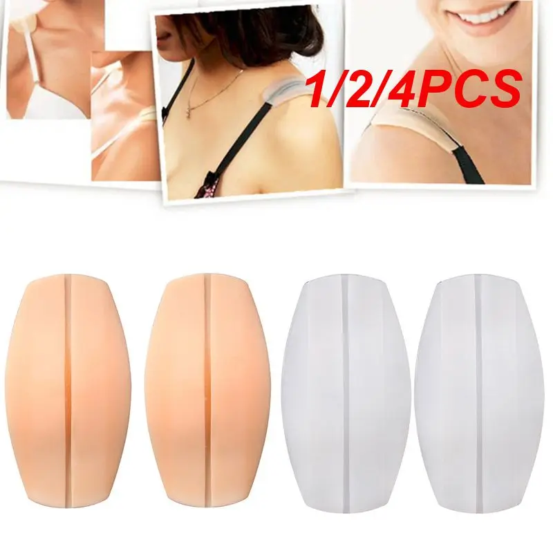 1/2/4PCS Pair Silicone Shoulder Pad Soft Bra Strap Holder Cushions Non Slip Shoulder Strap Pads Holder Bra Relief Pain For Woman