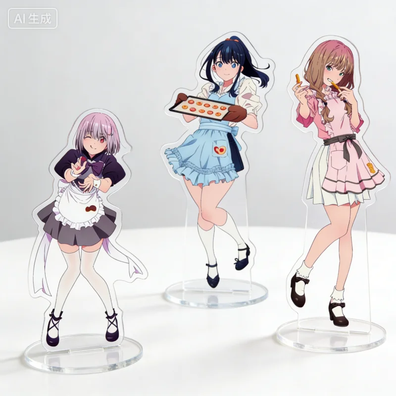 GRIDMAN UNIVERSE  YUME MINAMI RIKKA TAKARADA AKANE SHINJO Acrylic Stand Model Plate Keychains Desk Decor