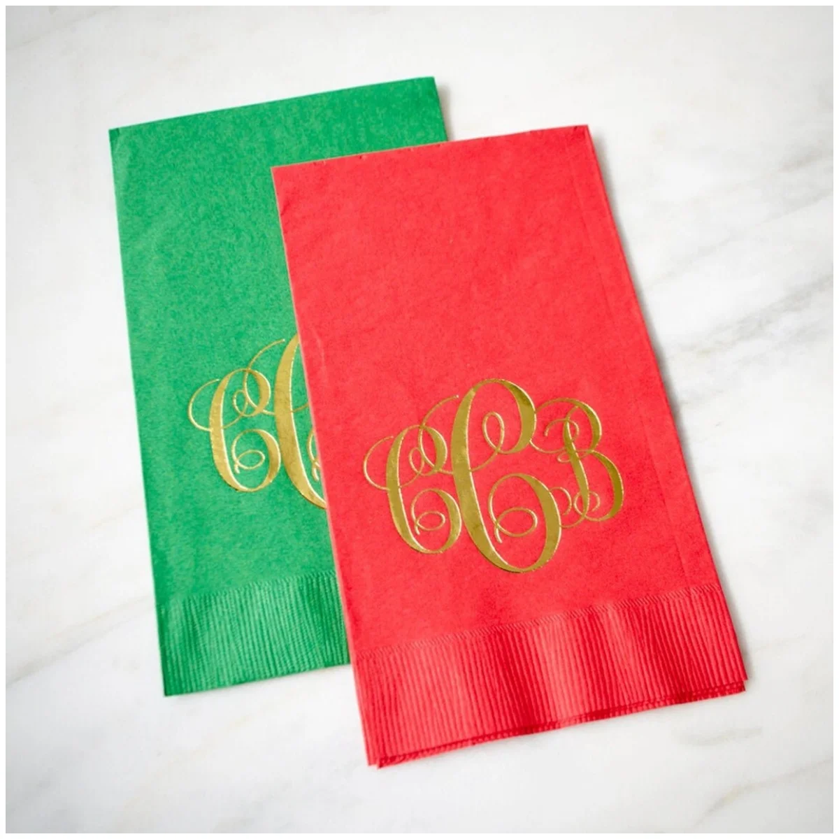 

50 Monogrammed Guest Towels, Custom Printed Guest Towels, Wedding Logo, Printed Napkins, 3 Ply Napkins, Housewarming Gift