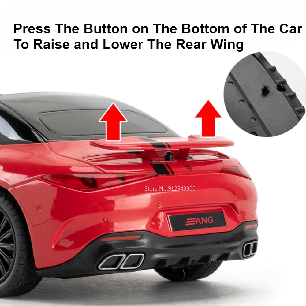 1:22 스케일 SL63 NA1 모델 장난감 자동차 합금 다이캐스트 라이트 사운드 풀백 도어 오픈 미니어처 스포츠카 모델 컬렉션 선물