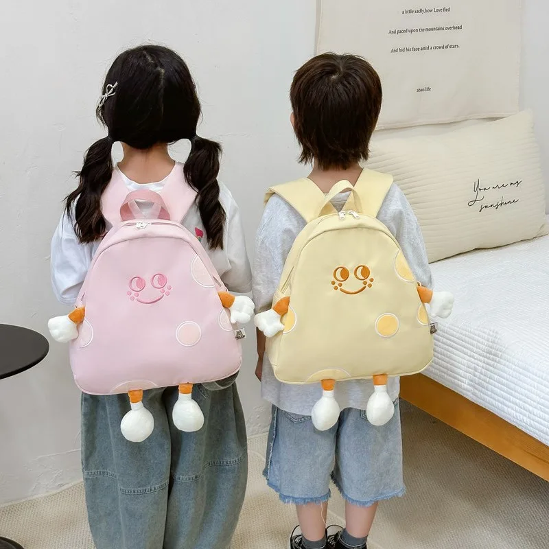 4 Colors Kids Cute Cartoon Backpack Primary Student SchoolBags Kindergarten Boys Girls School Bookbag