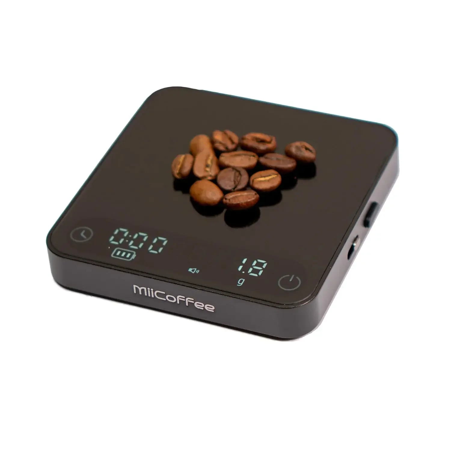 

Minipress Coffee Scale, Auto Timer for Espresso and Pour-Over Coffee, Aluminum Body & Glass Top