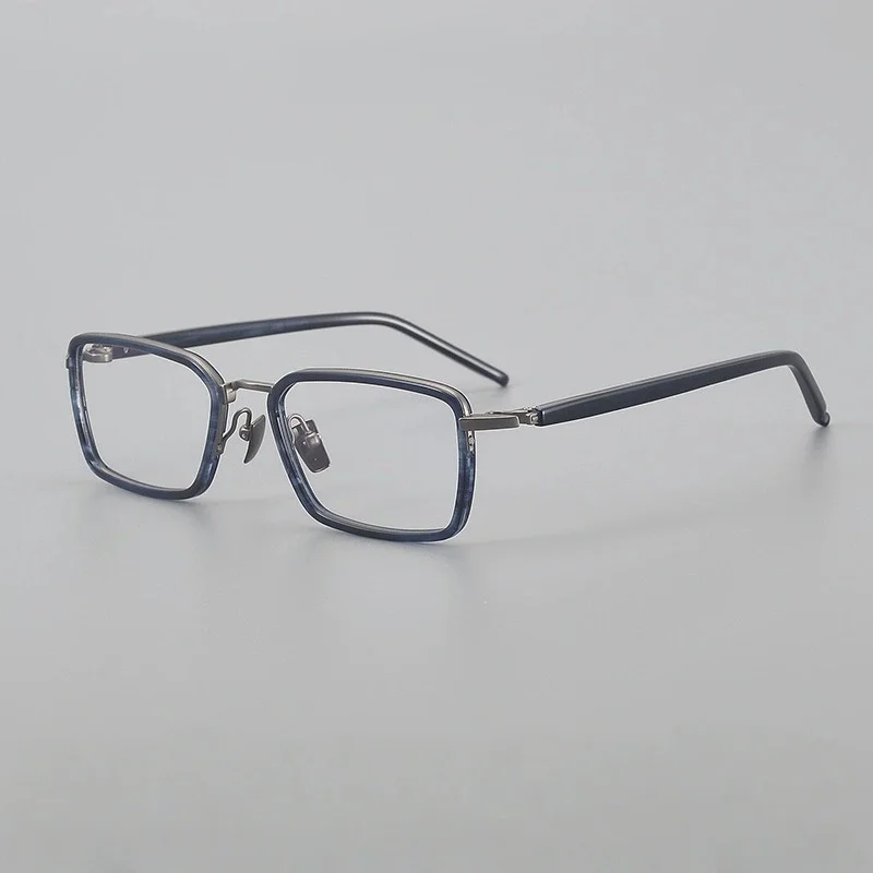 

Belight Optical Big Square Shape Design Men Women Acetate Titanium With Temple Eyeglasses Frame S172