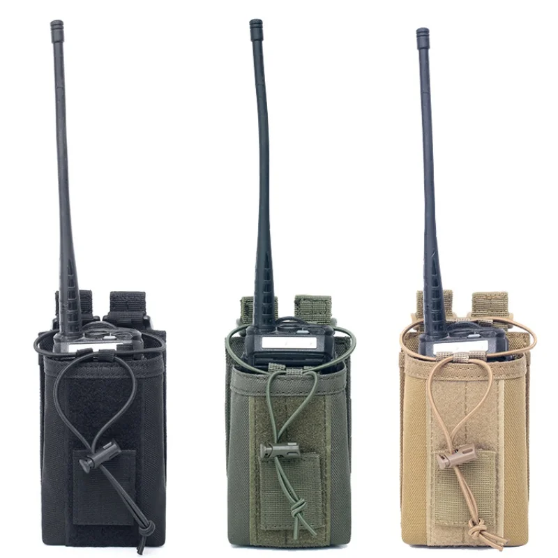 

Tactical Molle Radio Pouch Airsoft Walkie Talkie Holster Interphone Holder Hunting EDC Waist Phone Bag Magazine Pouches