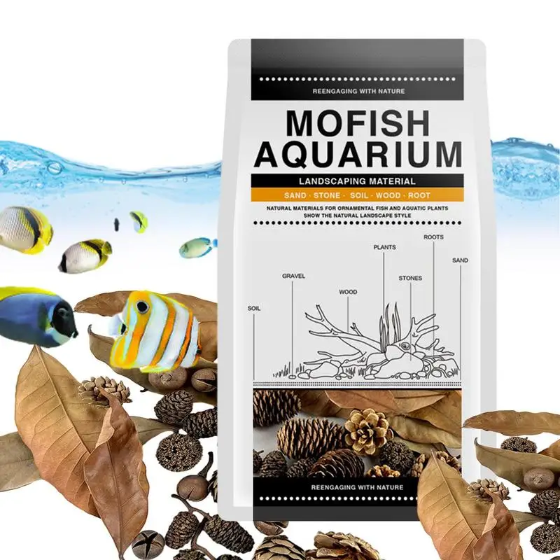 Aquarium Alder Cones Natural Fish Tank's Lowerer Aquarium Decorations & Accessories Multifunctional Fish Tanks Botanicals